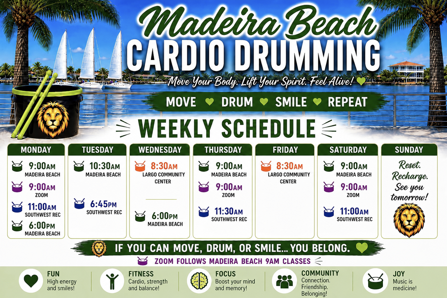 Full Weekly Schedule